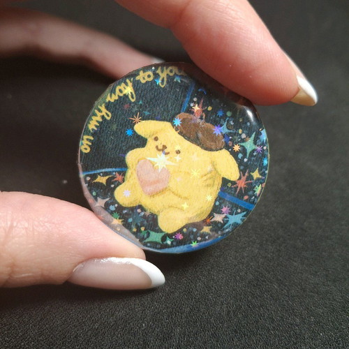 Pompompurin pin new, multicolored