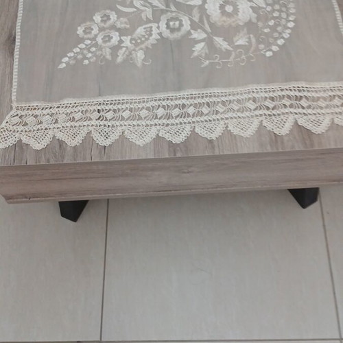 Handmade Soufli Silk Table Linen Set new, champagne color