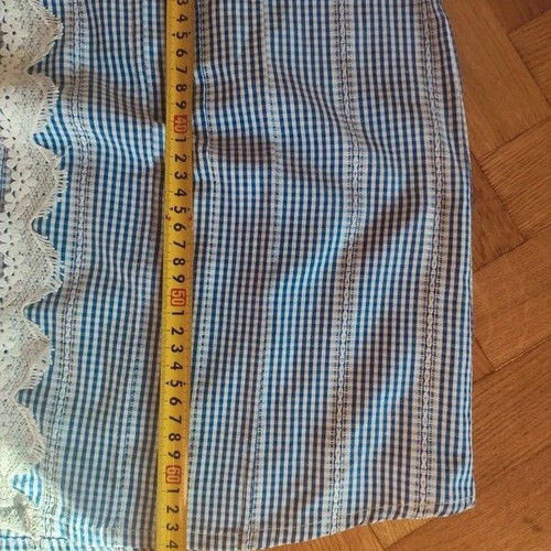 Blu Deise blouse like new, light cotton, blue and white, sizes M/L