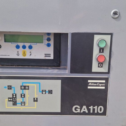 Atlas Copco screw type air compressor used