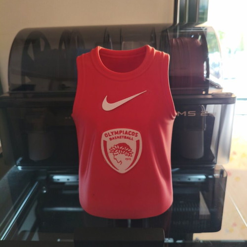 Olympiacos basketball team jersey, new, 20 cm