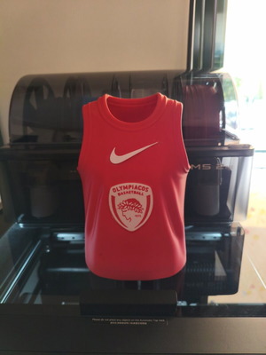 Olympiacos basketball team jersey, new, 20 cm