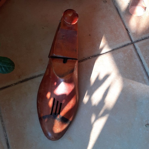 Wooden cobbler's shoe last vintage, used
