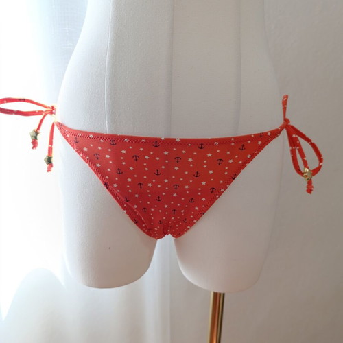 Springfield bikini new with tags, red-orange, size S, with ties