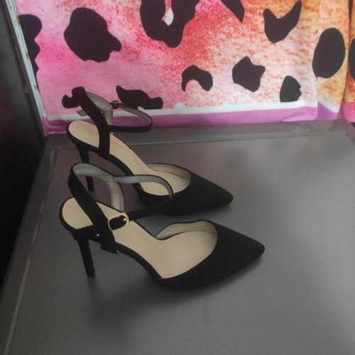 Alta Moda black pumps with ankle strap size 39 like new, 11 cm heel