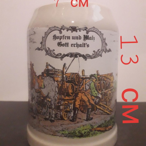 Hopfen und malz beer mug used