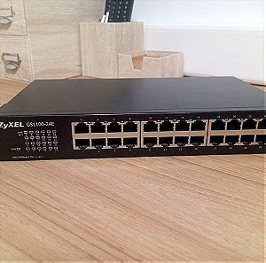 Switch Zyxel GS-1100-24E Unmanaged L2 με 24 Θύρες Gigabit (1Gbps) Ethernet