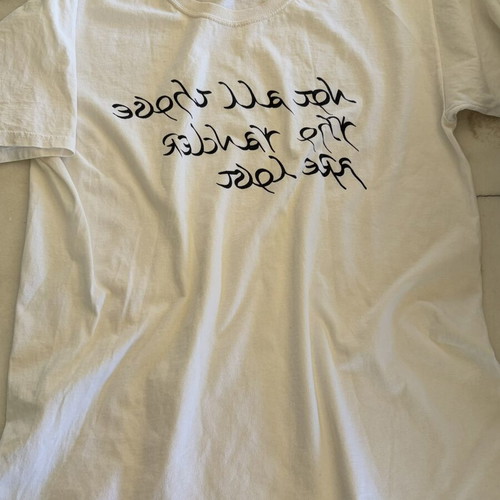 Sampi Lord of the Rings Cotton T-Shirt, Not All Who Wander Are Lost