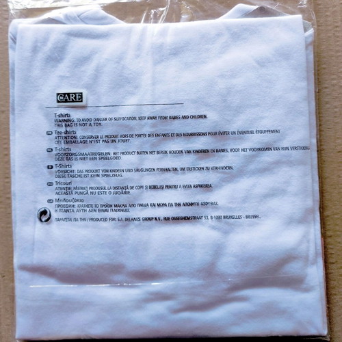 T-shirt CARE white medium new
