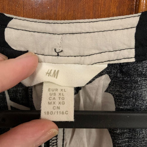 H&M summer dress with long sleeves, size XL
