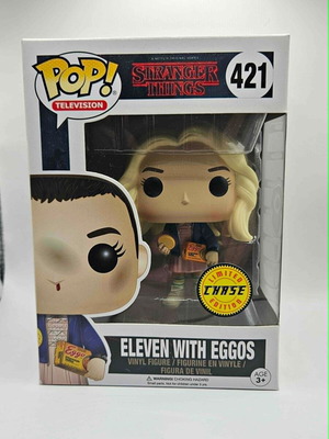 Funko Pop Stranger Things Eleven With Eggos Chase No.421 like new