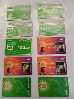 International phone card collection used, 52 cards from 90s-00s