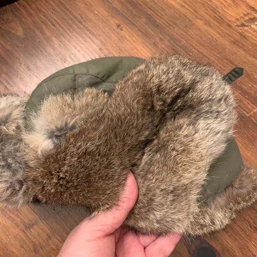 Children's multipurpose fur hat Lapin like new, brown