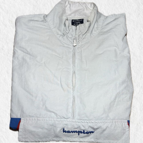 Champion Jacket used color block pullover, size L