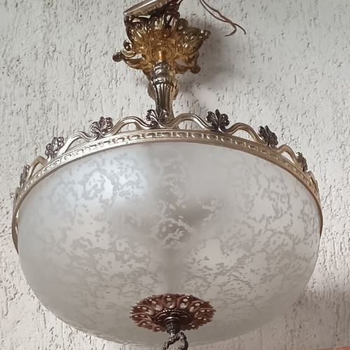 Vintage ceiling light used, diameter 37 cm