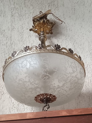 Vintage ceiling light used, diameter 37 cm