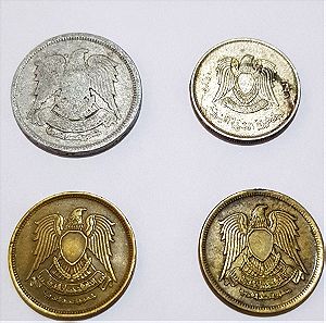 Τέσσερα νομίσματα από Λιβυή
