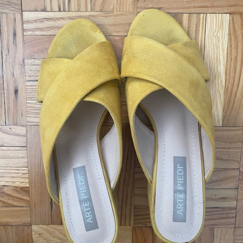 Arte Piedi sandals used, yellow, size 36