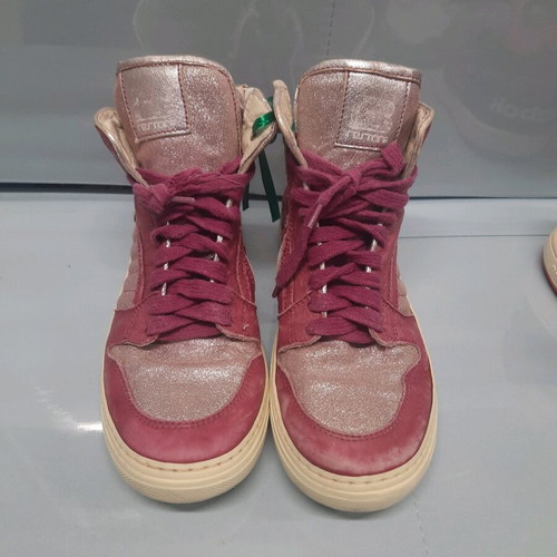 Children's leather high sneakers size 33 used, pink