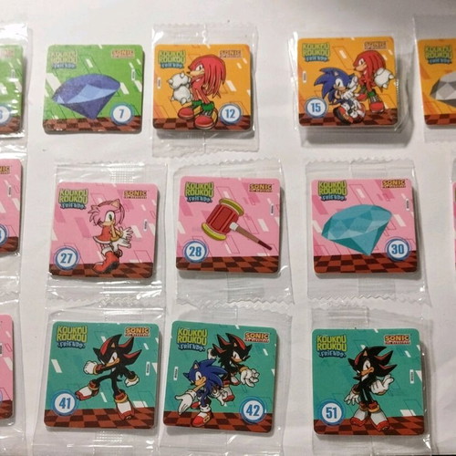 Sonic Koukouroukou 12 stickers new, pack
