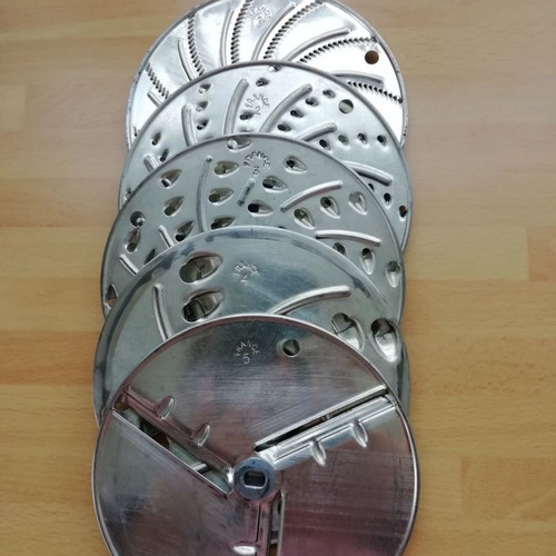 Mouli-Julienne manual vegetable cutter used, vintage Moulinex