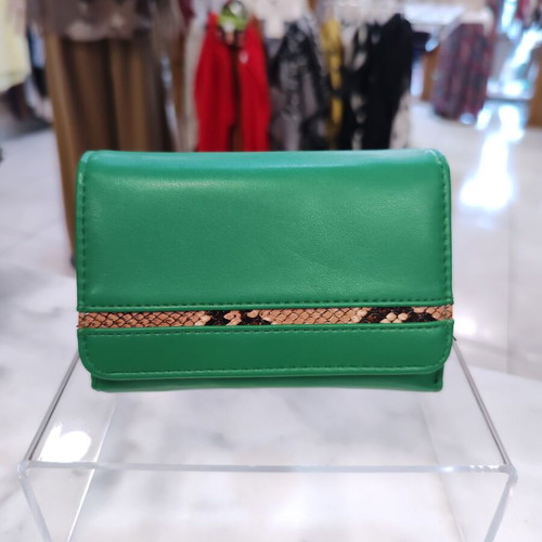 Green Python Harmony women's wallet new, green