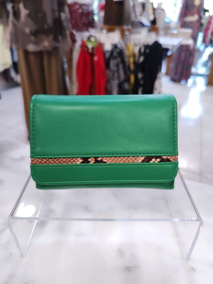 Green Python Harmony women's wallet new, green