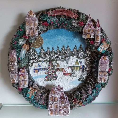 Christmas decoration new, 30 cm foam wreath