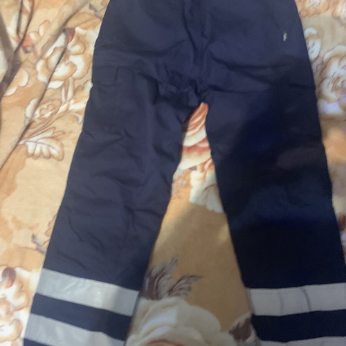 Axon work pants with elastic waist, blue, size L, new