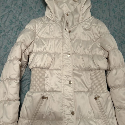 Orsay puffer jacket, champagne color, fitted