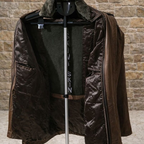 Men's leather coat Kastoria XXL like new, brown