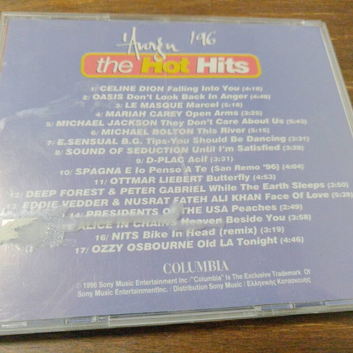 Various Artists The Hot Hits Spring '96 CD Sony Music