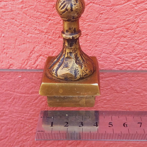 Brass finials used, solid