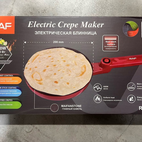 Electric crepe maker RAF R.5209 600W new, non-stick