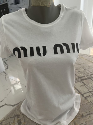 Miu Miu women's T-shirt, white, size S