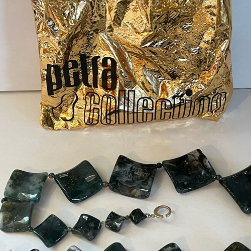 Petra Collection Glass Necklace like new, large, impressive