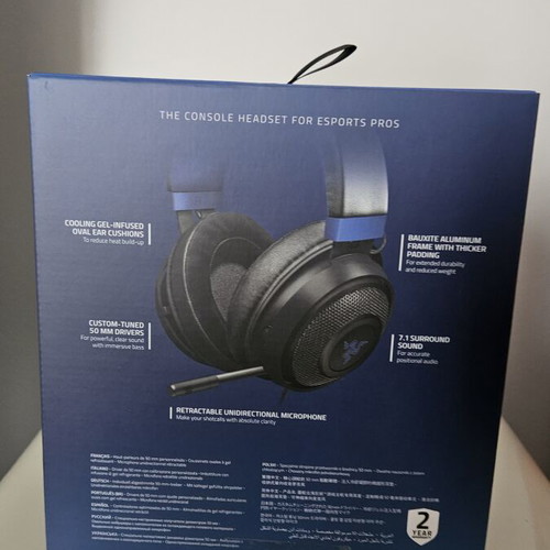 Razer Kraken for Console gaming headset like new, wired