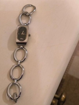 S.Oliver women's watch like new, black and silver