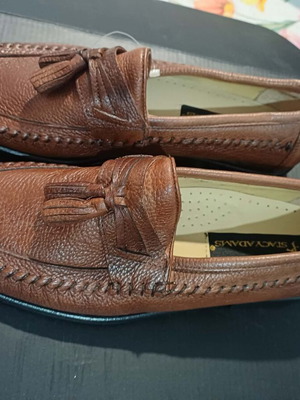 Stacy Adams brown leather moccasins like new, size 41