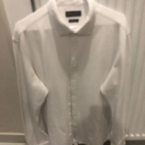Massimo Dutti button shirt like new, slim fit, white, size XL