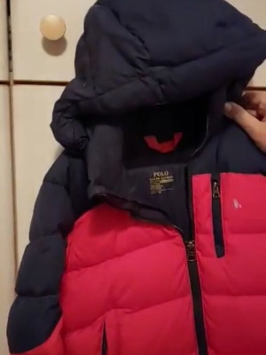 Μπουφάν Polo Ralph Lauren για παιδί 3-4 ετών σαν καινούργιο, μπλε και κόκκινο