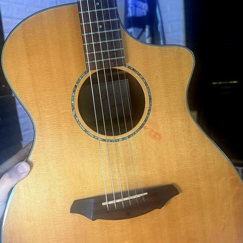 Breedlove electroacoustic guitar used with case