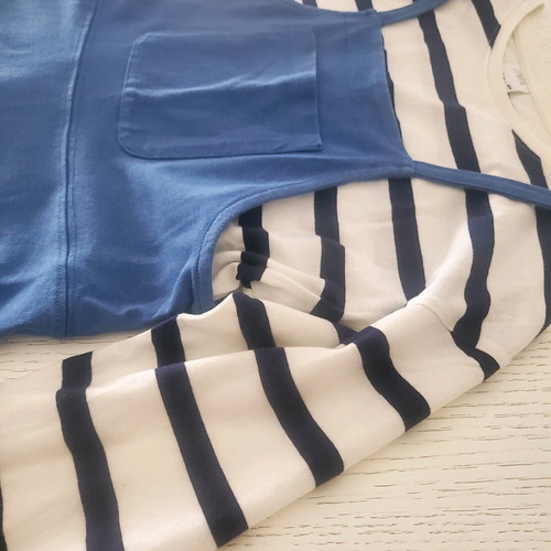 Zara Arty 2-Piece Dress 14y like new, blue with striped blouse