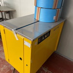 Semi-automatic strapping machine used