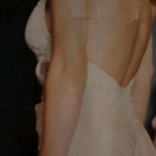 Mermaid wedding dress like new, detachable train, size S
