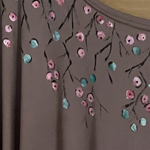 Hand-painted dress new, simple and elegant
