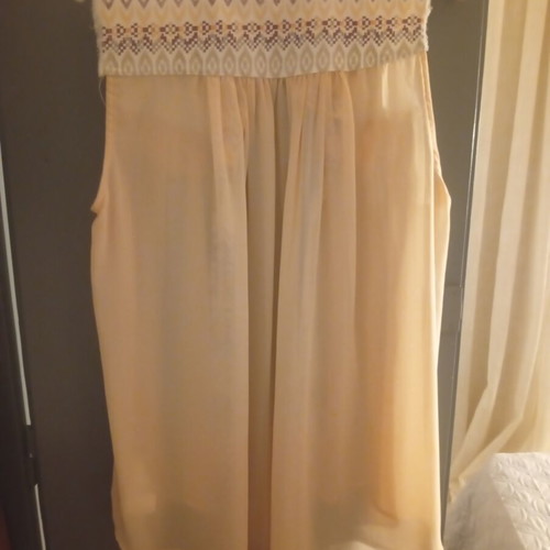 Silvian Heach sleeveless blouse like new, boho style, colorful orange