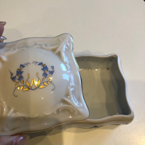 Limoges bridal porcelain boudoir set 5 pieces like new