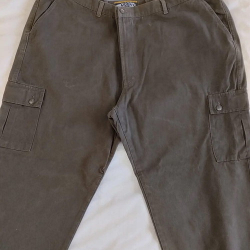 Vintage men's winter cargo pants Rodeo 4XL brown like new