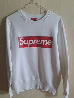Supreme unisex sweatshirt used, size S, white